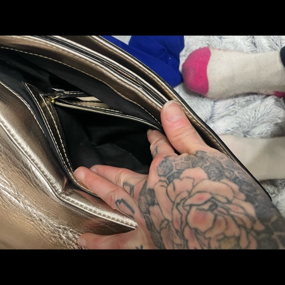 Gold Zara Envelope style clutch - Picture 6 of 8